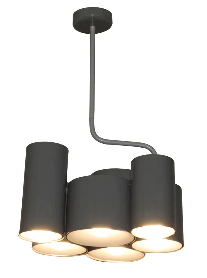 HL-3566-6P BRODY DARK GREY METALLIC PENDANT HOMELIGHTING 77-3994