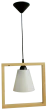 Κρεμαστό φωτιστικό FUN-01 1/L FRAME WOOD Heronia 31-0402