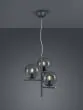 Κρεμαστό Φωτιστικό Ανθρακί 40xH150cm Τρίφωτο 3xE14 Trio Lighting Pure 302000342
