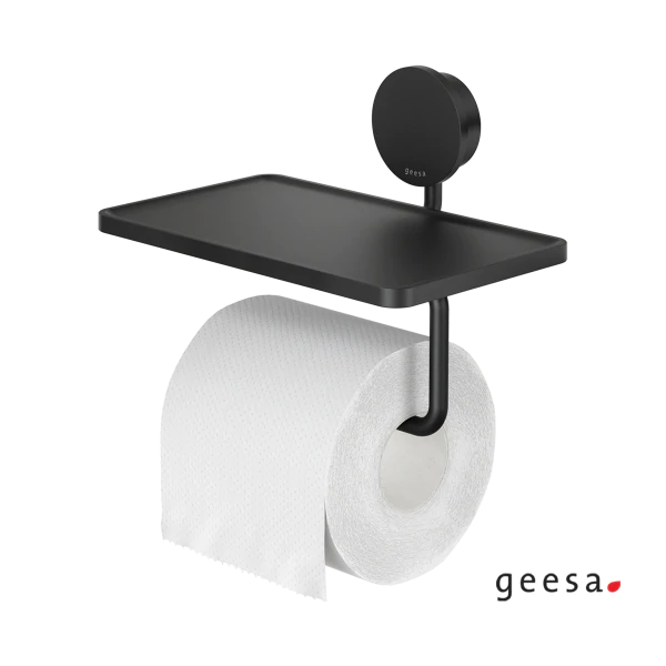 Xαρτοθήκη με Εταζέρα 18,5x12,9 εκ. OPAL Geesa Black Matt 7224-400