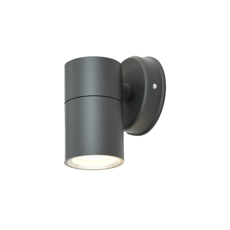 Σποτ Επιτοίχιο 1xGU10  IP44 Outdoor Wall Lamp Anthracite D:11.3cmx11.3cm it-Lighting Eklutna 80200544