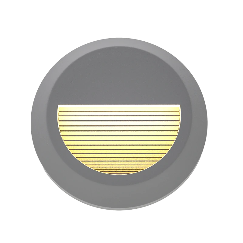 it-Lighting Maroon LED 2W 3CCT Outdoor Wall Lamp Grey D:15cmx2.7cm 80201630