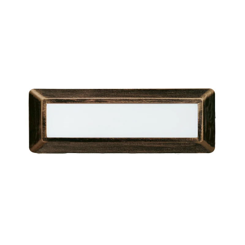 LED WALL RECTANGLE LUMINAIRE RUST 230V AC IP65 4W 3000K 290LM RA80 ACA SLIM31NR