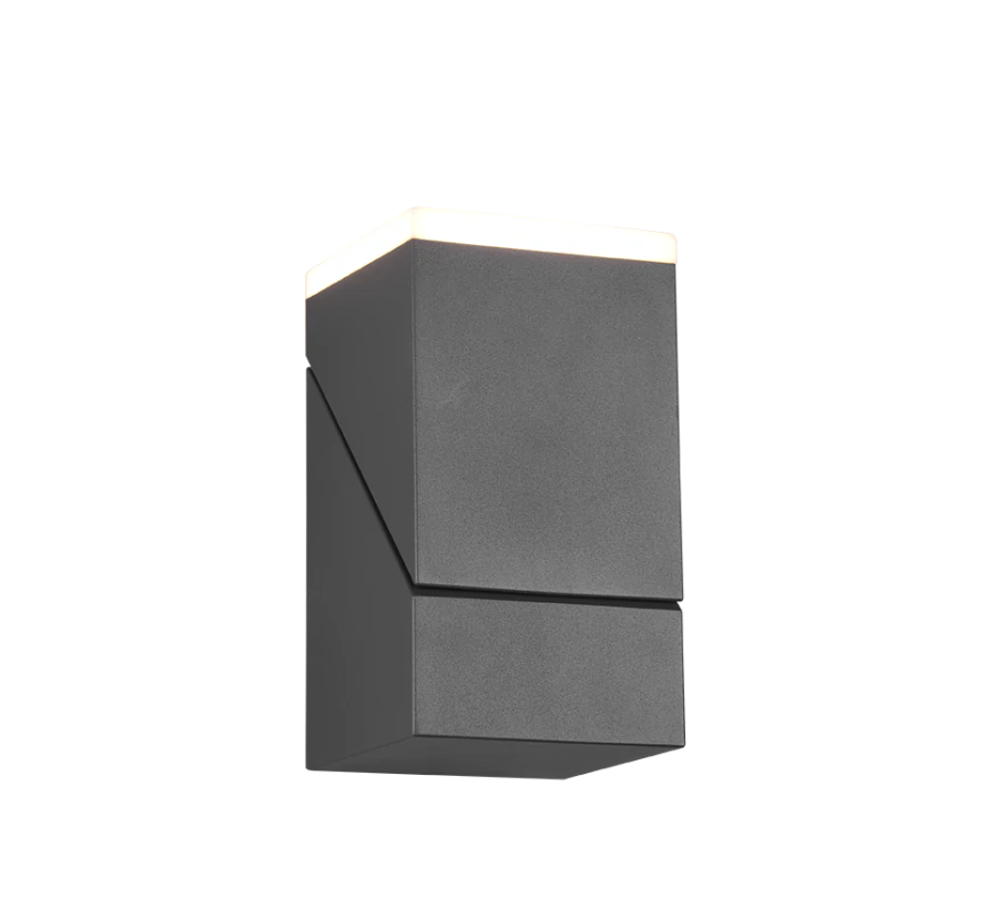 Φωτιστικό Επιτοίχιο Ανθρακί 9xH16cm Εξ.Χώρου IP54 LED 7w 3000K 800lm Τrio Lighting Avon 270660142