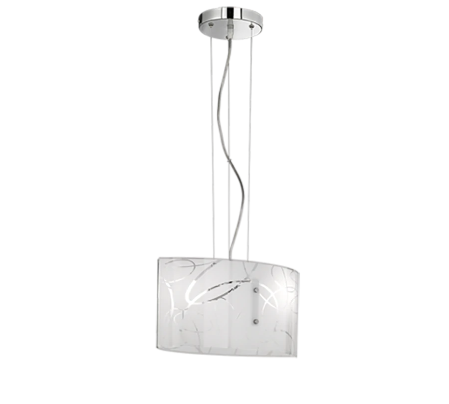 Φωτιστικό Κρεμαστό Λευκό Δίφωτο 2xE27 Trio Lighting Spirelli 304400201