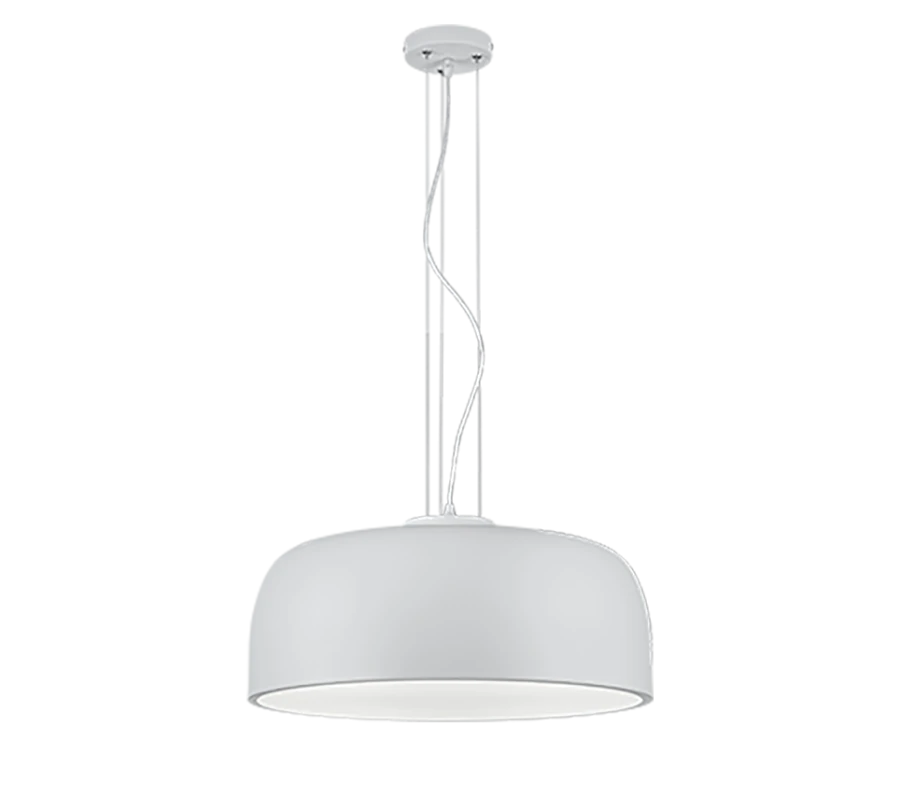 Κρεμαστό Φωτιστικό 52xHY150cm Τετράφωτο 4xE27 Μέταλλο Λευκό Trio Lighting Baron 309800431