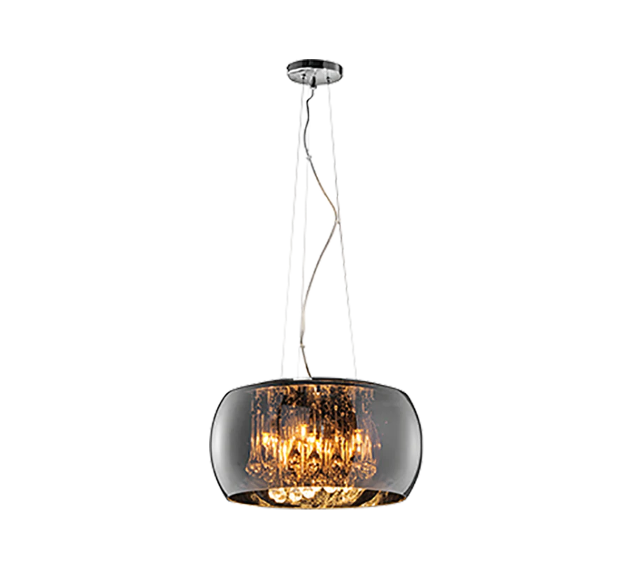 Φωτιστικό Κρεμαστό Ø40xH150cm Πεντάφωτο 5xG9 Χρωμέ-Μαύρο Trio Lighting Vapore 311210506