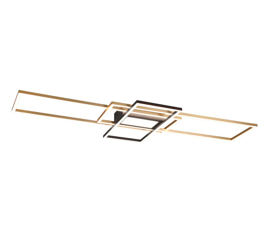 Μεταλλική Πλαφονιέρα Οροφής με Ενσωματωμένο LED σε Χρυσό χρώμα Trio Lighting 620010408