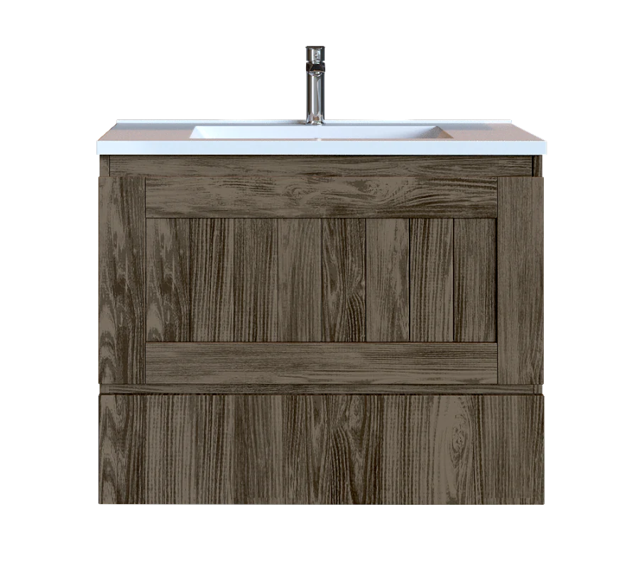 Έπιπλο Μπάνιου 70 εκ. με Νιπτήρα Χρώμα Anziano Grey Sanitec Alba Β 70