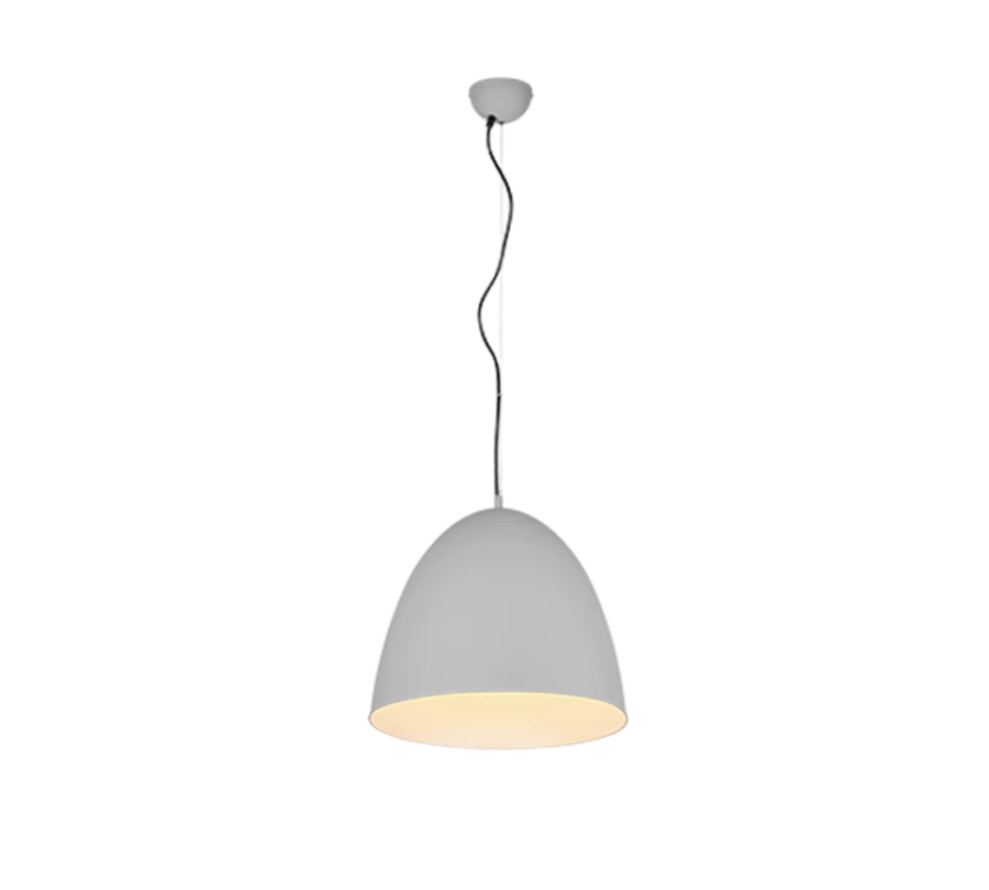 Φωτιστικό Κρεμαστό 40x150cm Μονόφωτο 1xE27 Καμπάνα Γκρι Trio Lighting Tilda R30661911