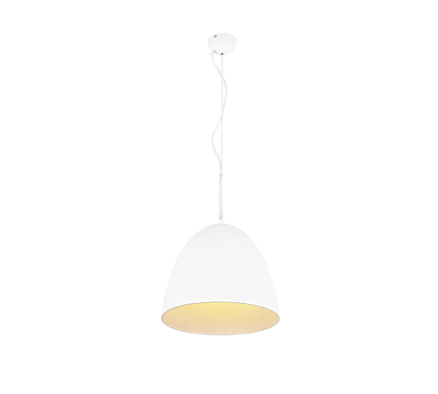 Φωτιστικό Κρεμαστό 40x150cm Μονόφωτο 1xE27 Καμπάνα Λευκό Mat Trio Lighting Tilda R30661931