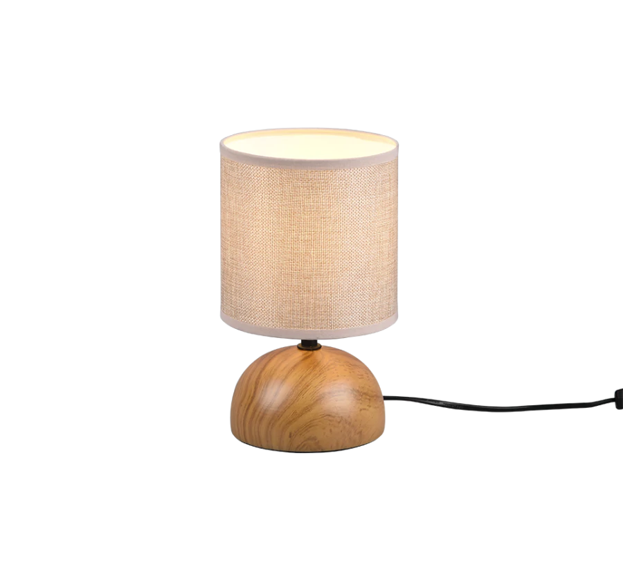 Πορτατίφ 14xH23cm Μπεζ Καπέλο Καφέ Βάση Trio Lighting Luci R50351035