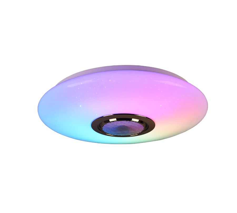  Πλαφονιέρα Οροφής Κλασική Πλαστική 41cm LED 15,5w 3000-6000K 1700lm Λευκό Trio Lighting Musica  R69031101