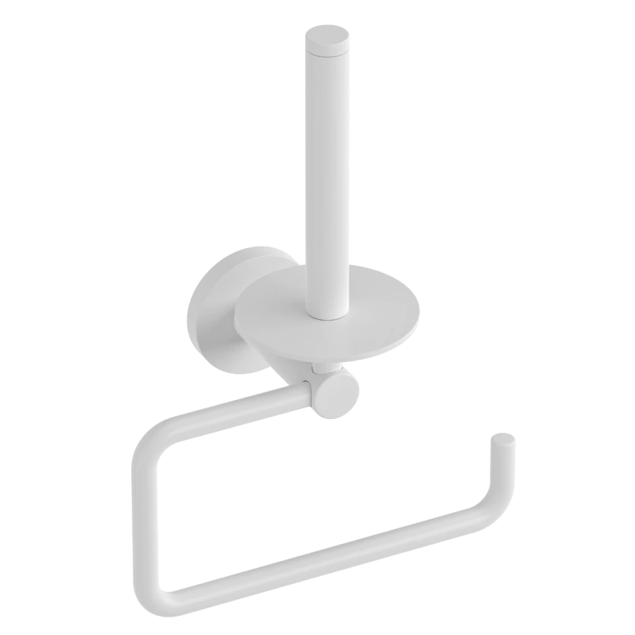 Χαρτοθήκη Διπλή Επίτοιχη Λευκή Ματ Verdi Sigma White Matt 3036401