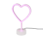 Επιτραπέζιο Ροζ Καρδιά Επαναφορτιζόμενο USB Φωτιστικό 20xH30cm Led 1,5w Μπαταρίας Trio Lighting Heart R55210101