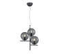 Κρεμαστό Φωτιστικό Ανθρακί 40xH150cm Τρίφωτο 3xE14 Trio Lighting Pure 302000342