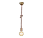 Κρεμαστό Φωτιστικό 12xH150cm Μονόφωτο 1xE27 Μπρονζέ- Σχοινί Trio Lighting Rope 310100104