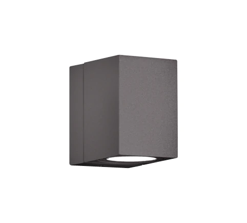 Απλίκα Επιτοίχια Ανθρακί 7xH10cm Εξ.Χώρου IP54 LED 3w 3000K 300lm Τrio Lighting Tiber 229160142