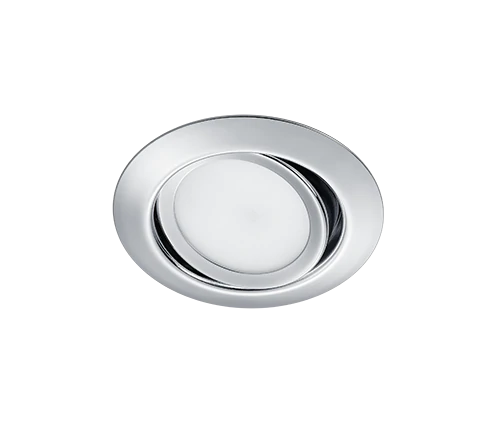 Φωτιστικό Στρογγυλό Χρωμέ Χωνευτό Σποτ 8xH3cm LED 5w 3000K 450lm Trio Lighting Rila 650310106